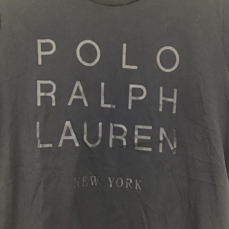 ポロラルフローレン POLO RALPH LAUREN Tシャツ 半袖 半袖カットソー プリントTシャツ クルーネックカットソー M ロゴ、文字 黒 / ブラック /  レディース USED 古着 中古 10145379