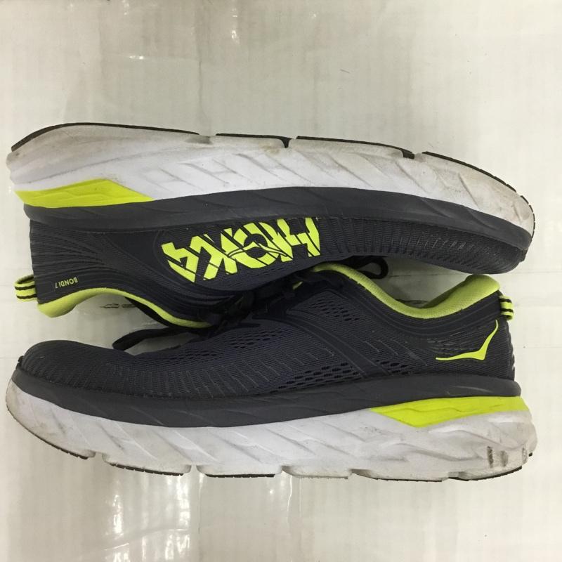 ホカオネオネ HOKA ONEONE スニーカー スニーカー BONDI 7 1110518 OGDW 26.5cm 26.5cm ロゴ、文字 紺 / ネイビー / X 黄 / イエロー / X 白 / ホワイト /  メンズ USED 古着 中古 10123995