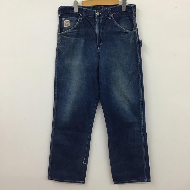 ポインター POINTER パンツ デニム、ジーンズ デニムパンツ ストレートパンツ ワイドパンツ カジュアルパンツ 34 無地 インディゴ / インディゴ /  メンズ USED 古着 中古 10116396