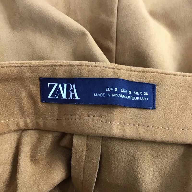 ザラ ZARA スカート ミニスカート S 無地 茶 / ブラウン /  レディース USED 古着 中古 10142918