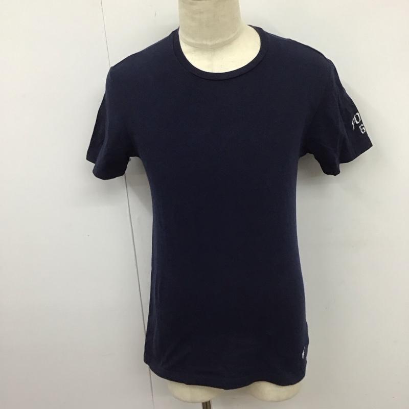 ポロラルフローレン POLO RALPH LAUREN Tシャツ 半袖 半袖カットソー プリントTシャツ クルーネックカットソー S ロゴ、文字 紺 / ネイビー /  メンズ USED 古着 中古 10122976
