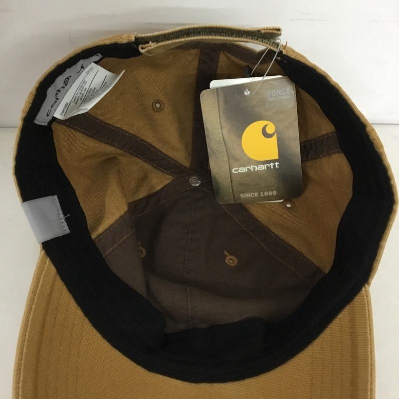 カーハート Carhartt 帽子 キャップ 103938 211 コットンキャンバスキャップ タグ付き ロゴ、文字 茶 / ブラウン /  メンズ USED 古着 中古 10144323