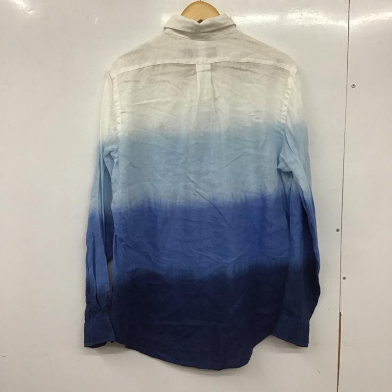 ラルフローレン RALPHLAUREN シャツ、ブラウス 長袖 長袖シャツ 無地シャツ カラーシャツ ボタンダウンシャツ M ロゴ、文字 水色 / ライトブルー /  メンズ USED 古着 中古 10137971