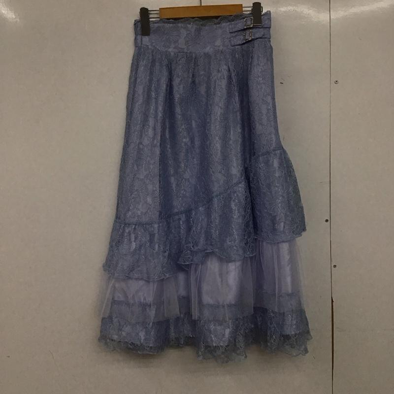 アクシーズファム axes femme スカート ロングスカート FREE 無地 水色 / ライトブルー /  レディース USED 古着 中古 10147221