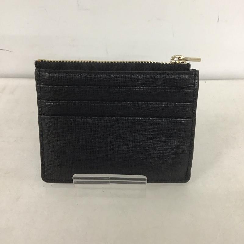 フルラ FURLA カードケース カードケース ファスナー付き パスケース ロゴ、文字 黒 / ブラック /  レディース USED 古着 中古 10139349