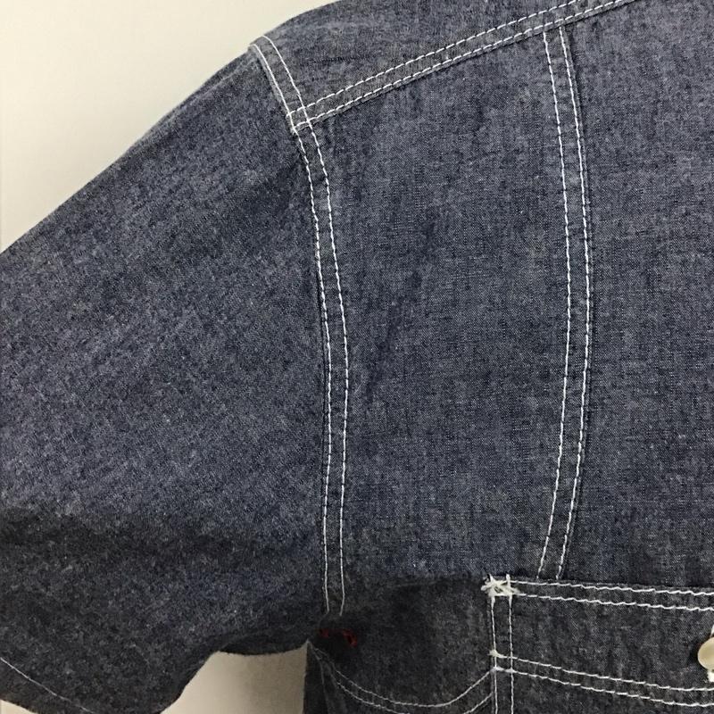 サイラス SILAS シャツ、ブラウス 半袖 10112403 M 無地 紺 / ネイビー /  メンズ USED 古着 中古 10116464