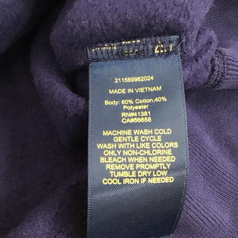 ポロラルフローレン POLO RALPH LAUREN パーカー 長袖 長袖パーカー ジップアップパーカー スウェット XL ロゴ、文字 紺 / ネイビー /  レディース USED 古着 中古 10145092