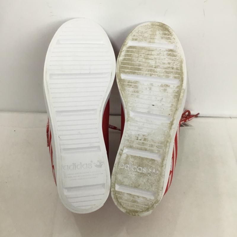 アディダス adidas スニーカー スニーカー BC0413 COURTVANTAGE HEEL TREFOIL 22.5cm 22.5cm ロゴ、文字 赤 / レッド / X 白 / ホワイト /  レディース USED 古着 中古 10149453
