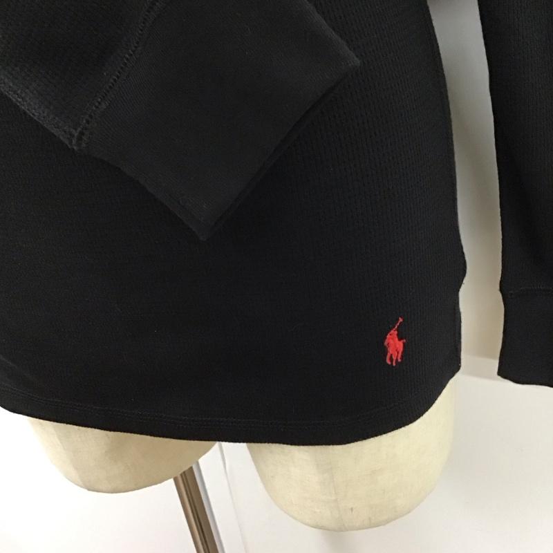 ポロラルフローレン POLO RALPH LAUREN カットソー 長袖 長袖 S ロゴ、文字 黒 / ブラック /  メンズ USED 古着 中古 10114639