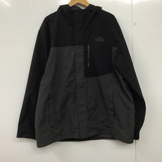 ザノースフェイス THE NORTH FACE ジャケット、上着 ジャケット、ブレザー nf00cuq3 マウンテンパーカー ジップアップパーカー XL ロゴ、文字 黒 / ブラック / X 灰 / グレー /  メンズ USED 古着 中古 10145950