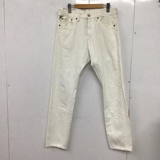 デニム アンド サプライ DENIM & SUPPLY パンツ デニム、ジーンズ デニムパンツ スリムパンツ カジュアルパンツ ストレッチパンツ 33インチ 無地 白 / ホワイト /  メンズ USED 古着 中古 10132324