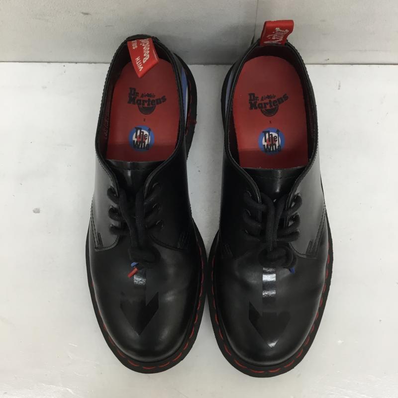 ドクターマーチン Dr.Martens ローファー ローファー ドクターマーチン　ザ・フー　３ホールシューズ US：8 プリント 黒 / ブラック / X 青 / ブルー / X 赤 / レッド / X 白 / ホワイト /  メンズ USED 古着 中古 10120979