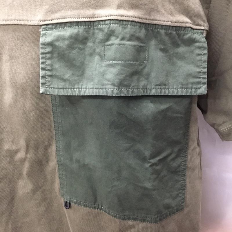 ティンバーランド Timberland Tシャツ 半袖 半袖カットソー プリントTシャツ クルーネックカットソー XL ロゴ、文字 カーキ / カーキ /  メンズ USED 古着 中古 10108381
