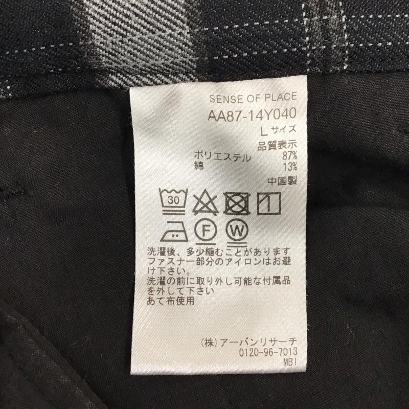 センスオブプレイス SENSEOFPLACE パンツ スラックス スラックスパンツ ワイドパンツ カジュアルパンツ チェックパンツ L チェック マルチカラー / マルチカラー /  メンズ USED 古着 中古 10116225