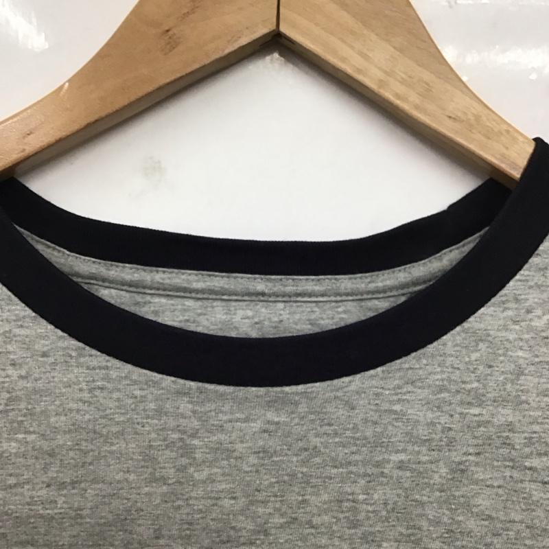 トミーヒルフィガー TOMMY HILFIGER Tシャツ 半袖 半袖カットソー プリントTシャツ クルーネックカットソー M ロゴ、文字 灰 / グレー /  メンズ USED 古着 中古 10128694