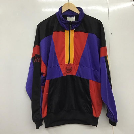 アディダス adidas ジャケット、上着 ジャケット、ブレザー プルオーバージャケット アウター ジップアップネック スポーツウェア ロゴ、文字 マルチカラー / マルチカラー /  メンズ USED 古着 中古 10142935