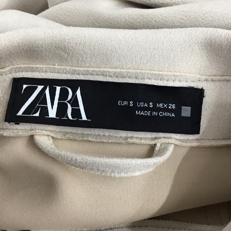 ザラ ZARA ジャケット、上着 ジャケット、ブレザー カジュアルジャケット カラージャケット ポケットジャケット アウター S 無地 ベージュ / ベージュ /  レディース USED 古着 中古 10122431