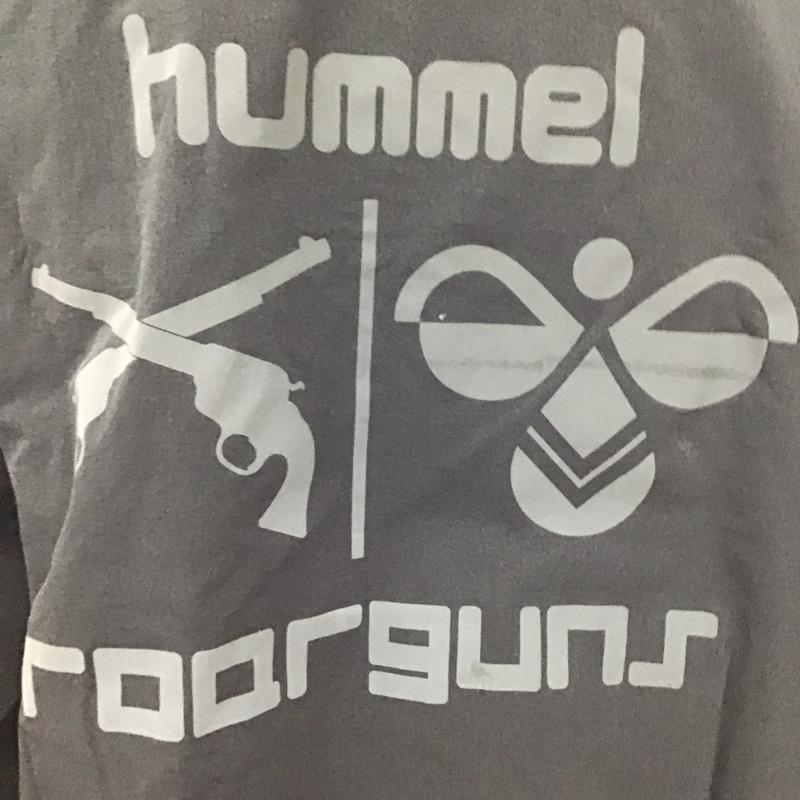 ヒュンメル hummel ジャケット、上着 ジャンパー、ブルゾン roarguns L プリント X 刺繍 黒 / ブラック /  メンズ USED 古着 中古 10109345