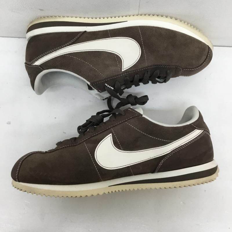 ナイキ NIKE スニーカー スニーカー FQ81144-237　NIKE CORTEZ SE ナイキ　コルテッツ 28.0cm ロゴ、文字 茶 / ブラウン /  メンズ USED 古着 中古 10120976