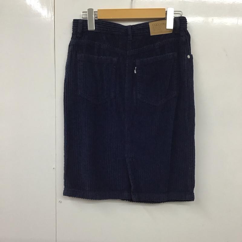 ココ ディール COCO DEAL スカート ミニスカート 2 無地 紺 / ネイビー /  レディース USED 古着 中古 10130399