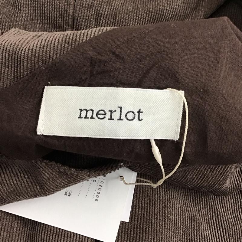 メルロー merlot ワンピース ロングスカート FREE 無地 茶 / ブラウン /  レディース USED 古着 中古 10130547