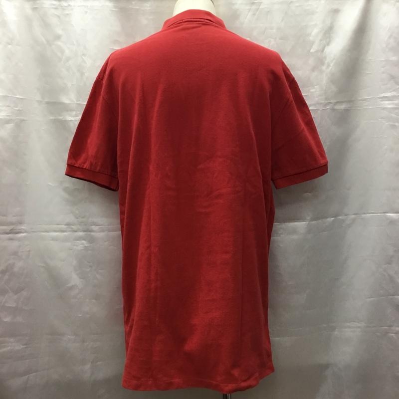 ポロラルフローレン POLO RALPH LAUREN ポロシャツ 半袖 L 無地 赤 / レッド /  メンズ USED 古着 中古 10108686