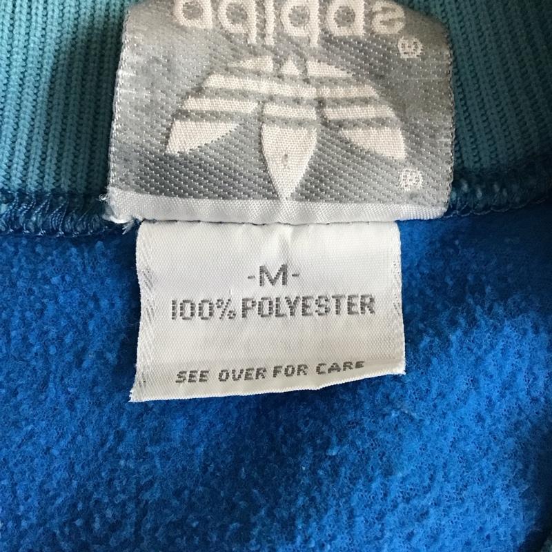 アディダス adidas ジャケット、上着 ジャケット、ブレザー ジップアップジャケット ジャンパー ジャケット 古着 アウター M ロゴ、文字 青 / ブルー /  メンズ USED 古着 中古 10121462