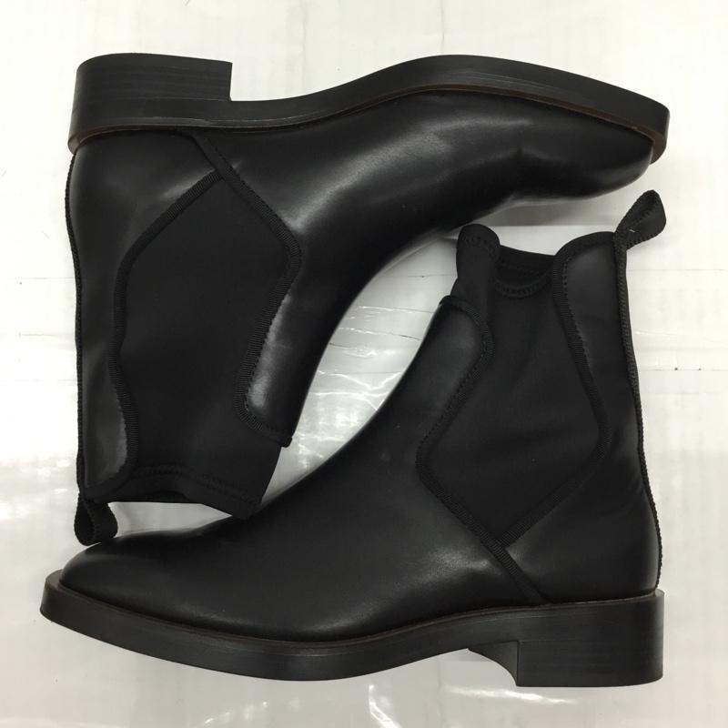 ザラ ZARA ブーツ ショートブーツ 3110 710 040 サイドゴア EU35 無地 黒 / ブラック /  レディース USED 古着 中古 10117600