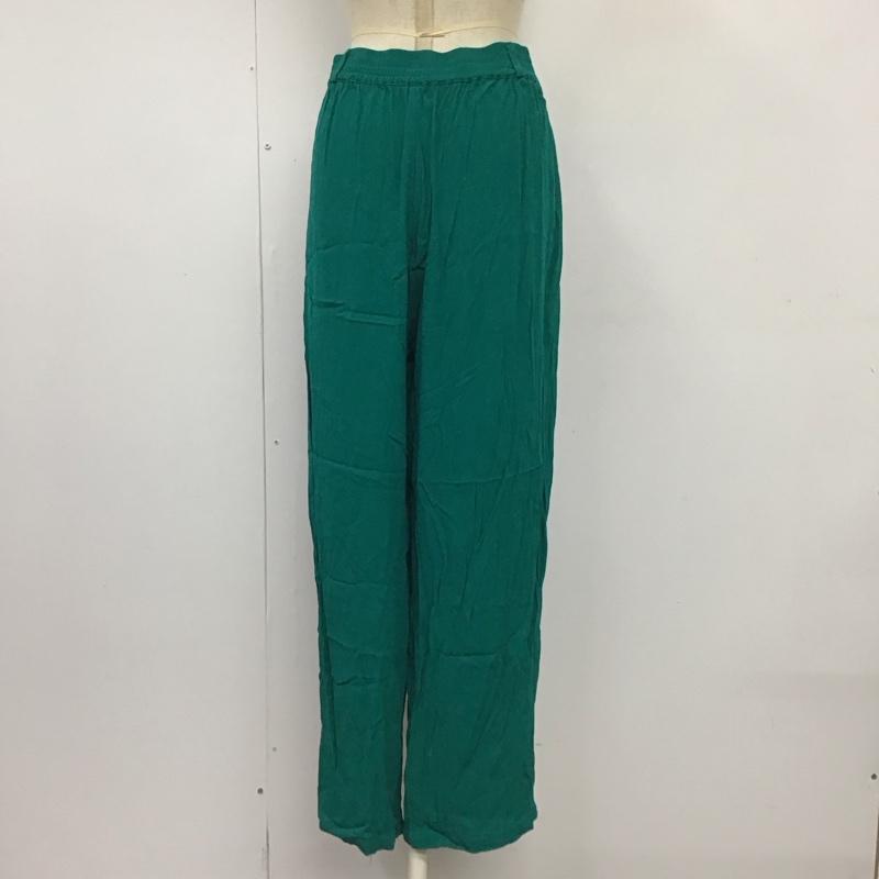 フリークスストア FREAK S STORE ボトムス ボトムス 213-3444 イージーパンツ カラーパンツ FREE 無地 緑 / グリーン /  レディース USED 古着 中古 10114948
