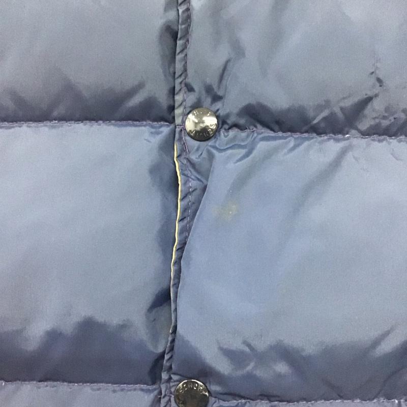 ショット schott ベスト ベスト ダウンベスト ノースリーブ 前ボタン M 無地 紺 / ネイビー /  メンズ USED 古着 中古 10142440