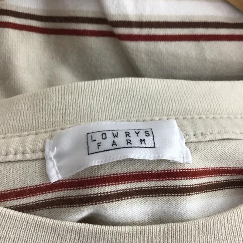 ローリーズファーム LOWRYS FARM Tシャツ 半袖 LF620089AD クルーネック オーバーサイズ FREE ボーダー柄 マルチカラー / マルチカラー /  レディース USED 古着 中古 10146378