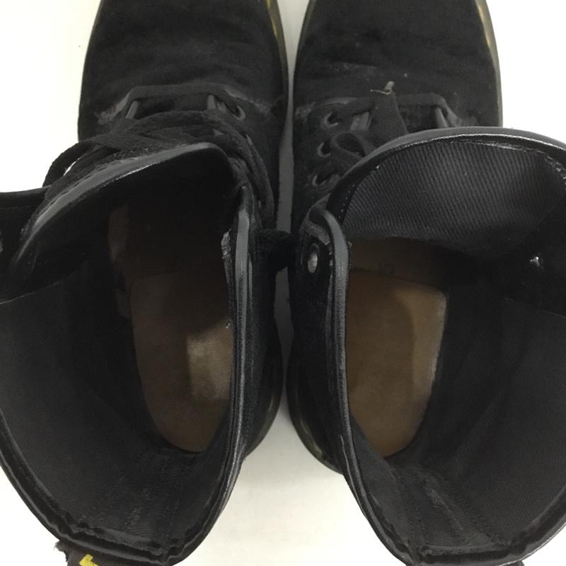 ドクターマーチン Dr.Martens ブーツ 一般 80年代 80s ホワイト社 プリントタグ 8ホール 無地 黒 / ブラック /  レディース USED 古着 中古 10140410