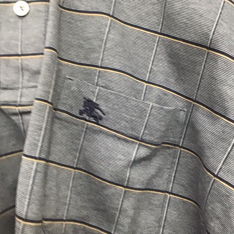 バーバリーロンドン Burberry London ポロシャツ 長袖 長袖ポロシャツ 長袖カットソー カラーシャツ L チェック マルチカラー / マルチカラー /  メンズ USED 古着 中古 10145258