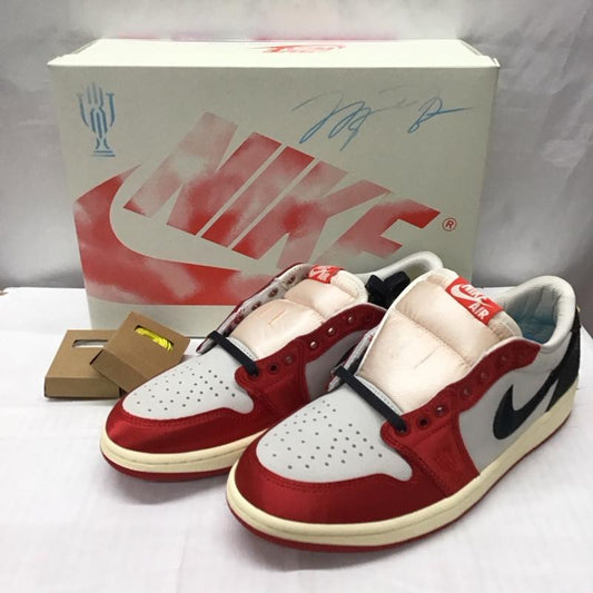 ナイキ NIKE スニーカー スニーカー FN0432 100 AIR JORDAN 1 RETRO LOW OG SP 箱有 26.5cm 26.5cm ロゴ、文字 赤 / レッド / X 黒 / ブラック / X 灰 / グレー /  メンズ USED 古着 中古 10118872