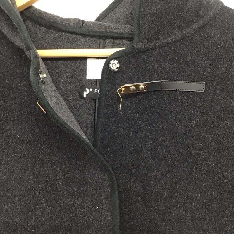 インデックス index ジャケット、上着 ジャンパー、ブルゾン カジュアルジャケット アウター フード付きジャケット M 無地 ダークグレー / ダークグレー /  レディース USED 古着 中古 10147628