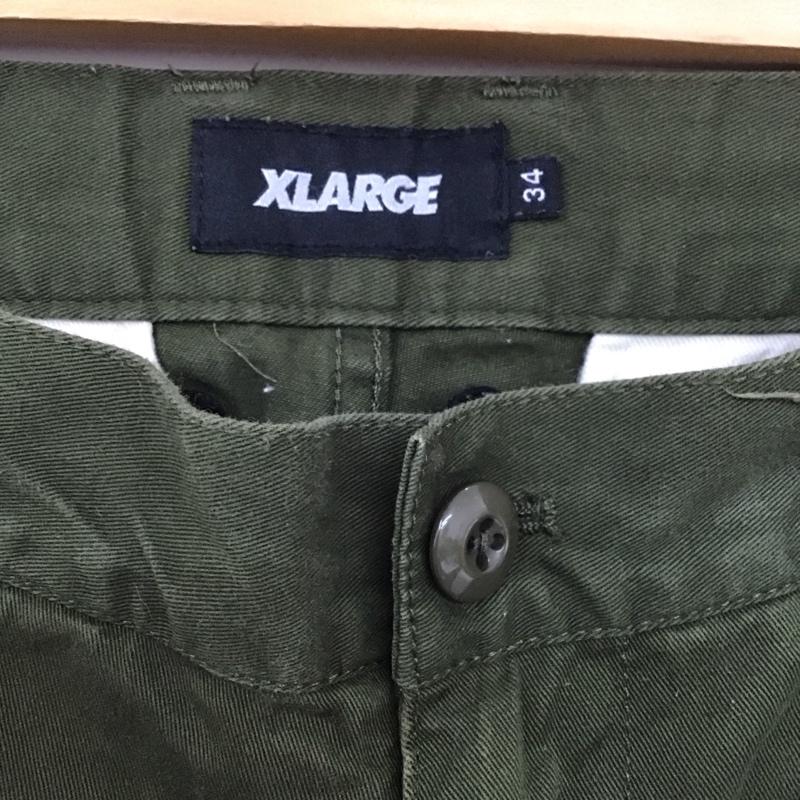 エクストララージ XLARGE パンツ ワークパンツ、ペインターパンツ カーゴパンツ 34インチ 無地 カーキ / カーキ /  メンズ USED 古着 中古 10106270