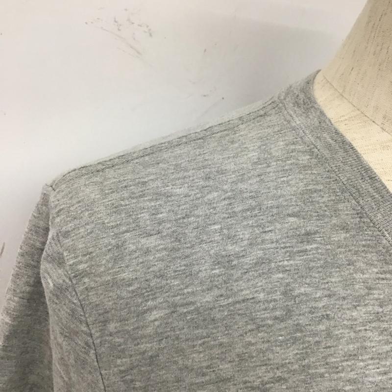 ナイキ NIKE カットソー 長袖 長袖カットソー クルーネックカットソー プリントTシャツ ロングスリーブカットソー M ロゴ、文字 灰 / グレー /  メンズ USED 古着 中古 10111108