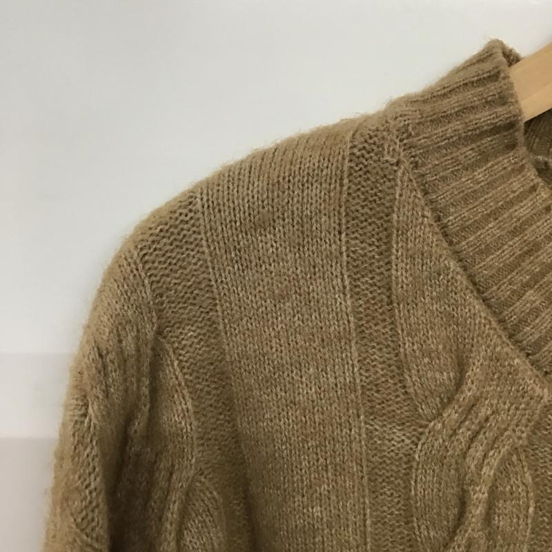 アビトーキョー ABITOKYO カーディガン 長袖 FREE 無地 茶 / ブラウン /  レディース USED 古着 中古 10142761