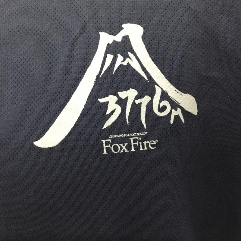 フォックスファイヤー FOXFIRE Tシャツ 半袖 半袖カットソー プリントTシャツ クルーネックカットソー L プリント 紺 / ネイビー /  メンズ USED 古着 中古 10116026
