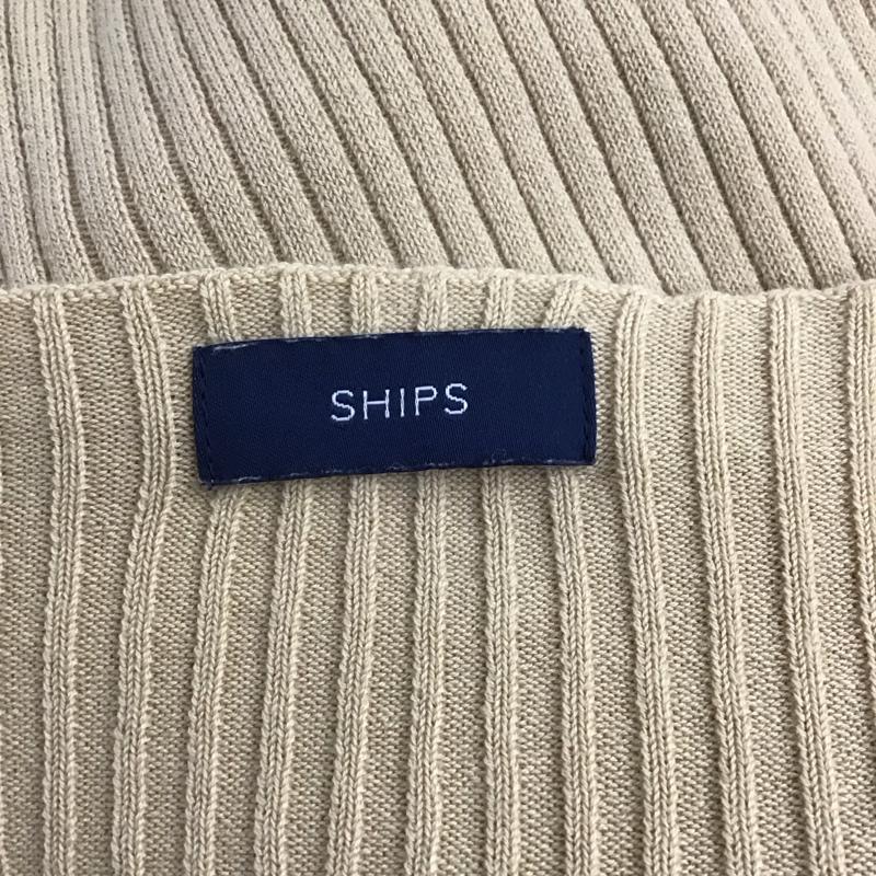 シップス SHIPS カットソー 長袖 316-00-0186 リブ 無地 ベージュ / ベージュ /  レディース USED 古着 中古 10116760