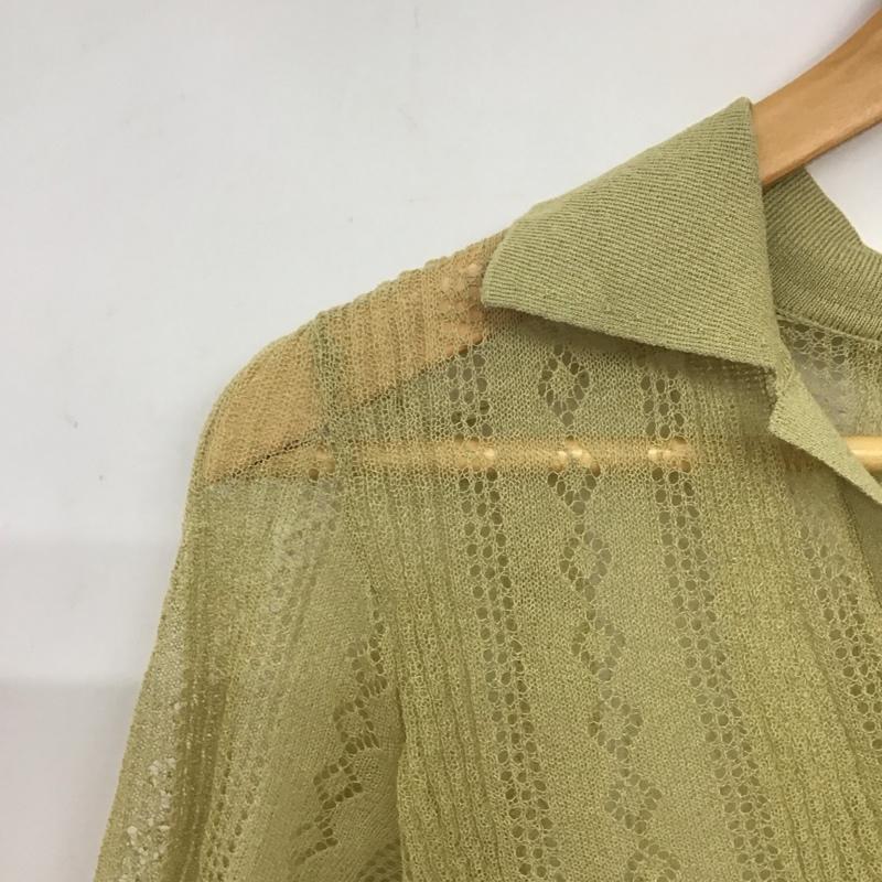 ザラ ZARA カットソー 半袖 S 無地 カーキ / カーキ /  レディース USED 古着 中古 10140346