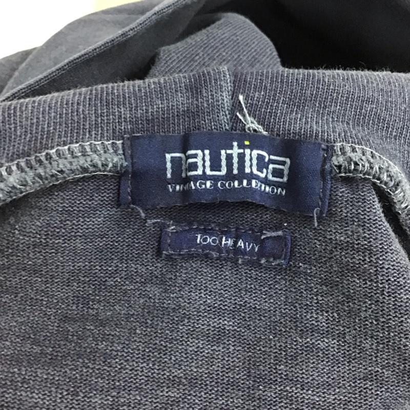 ノーティカ NAUTICA パーカー 長袖 長袖パーカー フード付きパーカー プリントスウェット トレーナー プルオーバーパーカー M ロゴ、文字 紺 / ネイビー /  メンズ USED 古着 中古 10122139