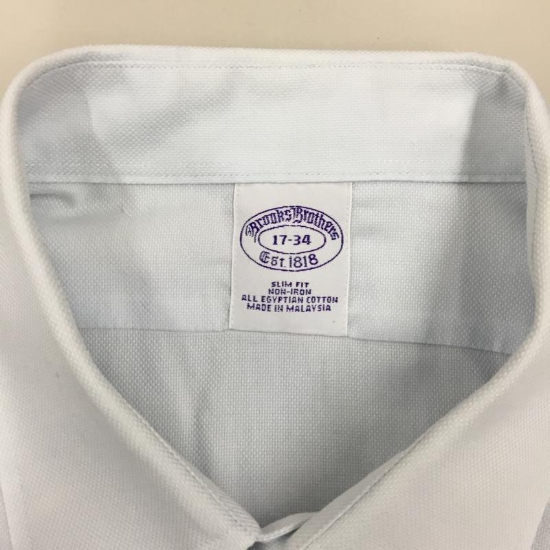 ブルックスブラザーズ BROOKS BROTHERS シャツ、ブラウス 長袖 長袖シャツ カラーシャツ 無地シャツ 長袖カットソー 無地 水色 / ライトブルー /  メンズ USED 古着 中古 10114831