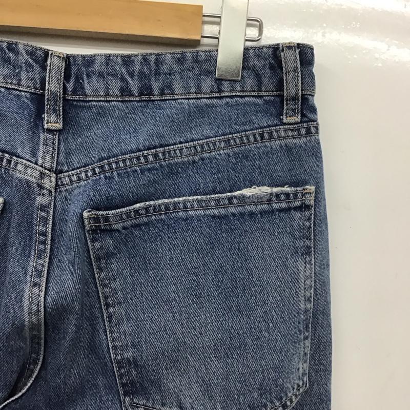 ザラ ZARA パンツ デニム、ジーンズ デニムパンツ ワイドパンツ カジュアルパンツ 40インチ 無地 インディゴ / インディゴ /  メンズ USED 古着 中古 10148530