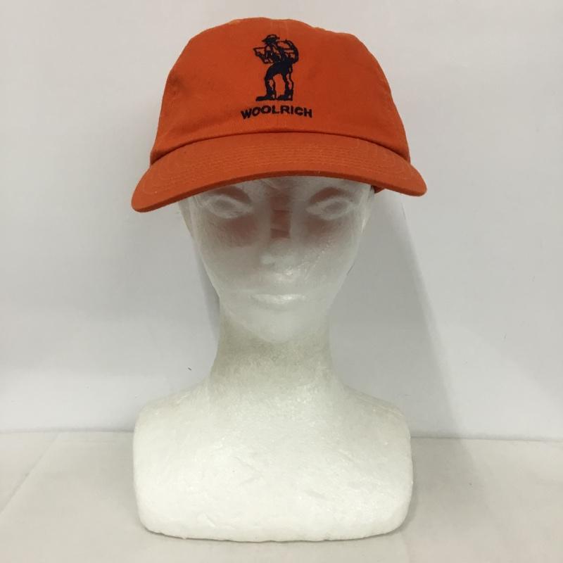 ウールリッチ WOOLRICH 帽子 キャップ WJAC0024R コットン FREE ロゴ、文字 橙 / オレンジ /  メンズ USED 古着 中古 10145783