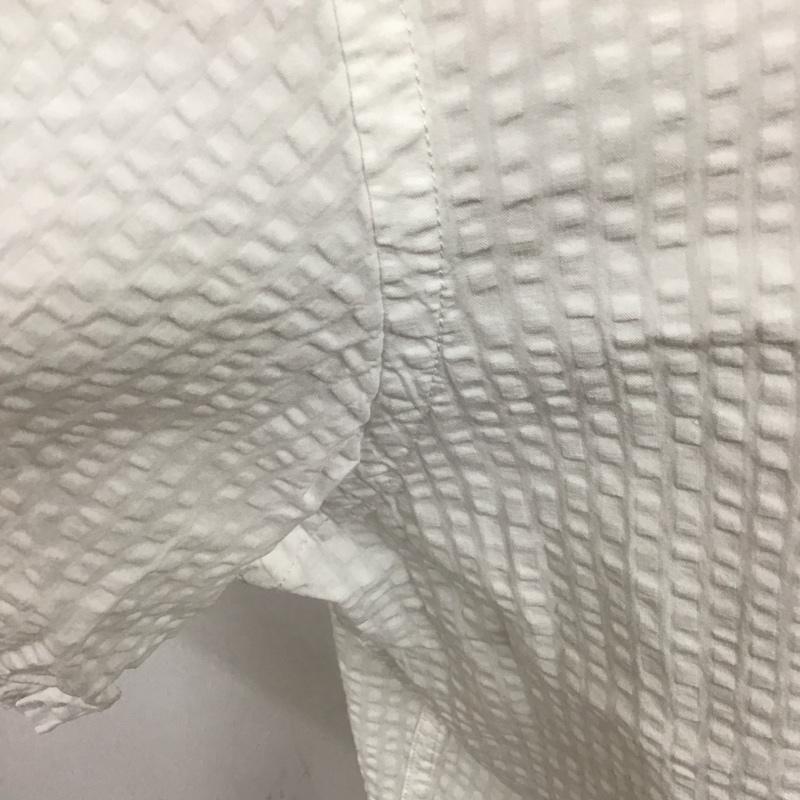 ランズエンド LAND S END シャツ、ブラウス 半袖 L 無地 白 / ホワイト /  メンズ USED 古着 中古 10128311