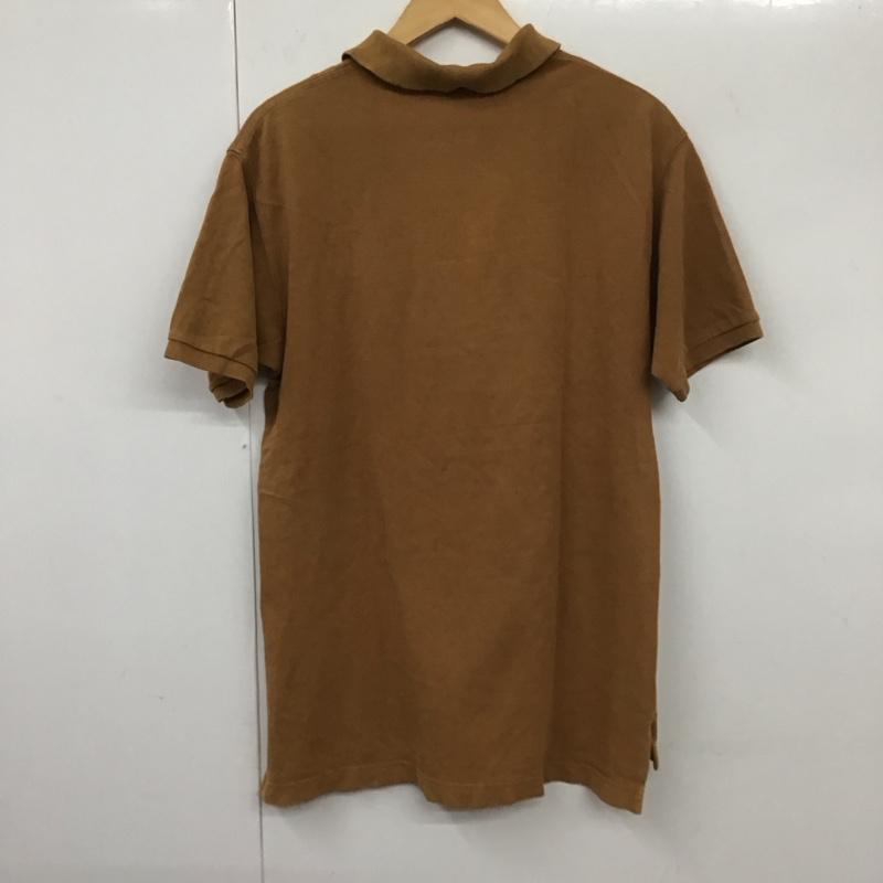 カルバン・クライン Calvin Klein ポロシャツ 半袖 半袖ポロシャツ 半袖カットソー カラーシャツ L ロゴ、文字 茶 / ブラウン /  メンズ USED 古着 中古 10131112