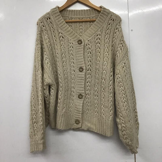 サマンサモスモス Samansa Mos2 カーディガン 長袖 FREE 無地 ベージュ / ベージュ /  レディース USED 古着 中古 10144150