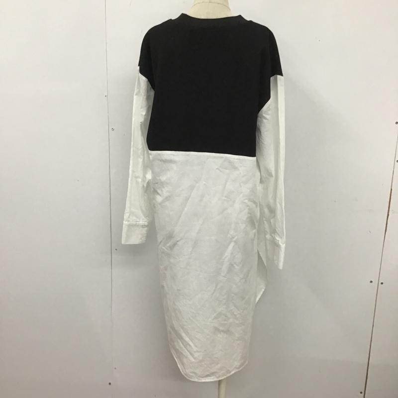 ザラ ZARA ワンピース ロングスカート M 無地 白 / ホワイト / X 黒 / ブラック /  レディース USED 古着 中古 10106119