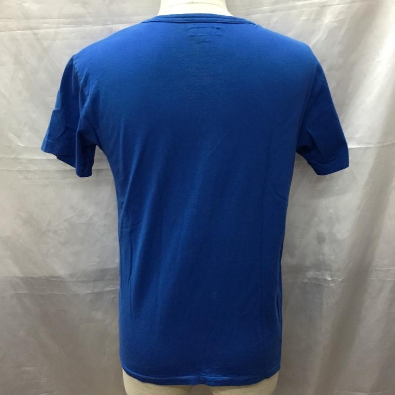 ブルーブルー BLUE BLUE Tシャツ 半袖 700039-171 Vネック 1 ロゴ、文字 青 / ブルー /  メンズ USED 古着 中古 10115522